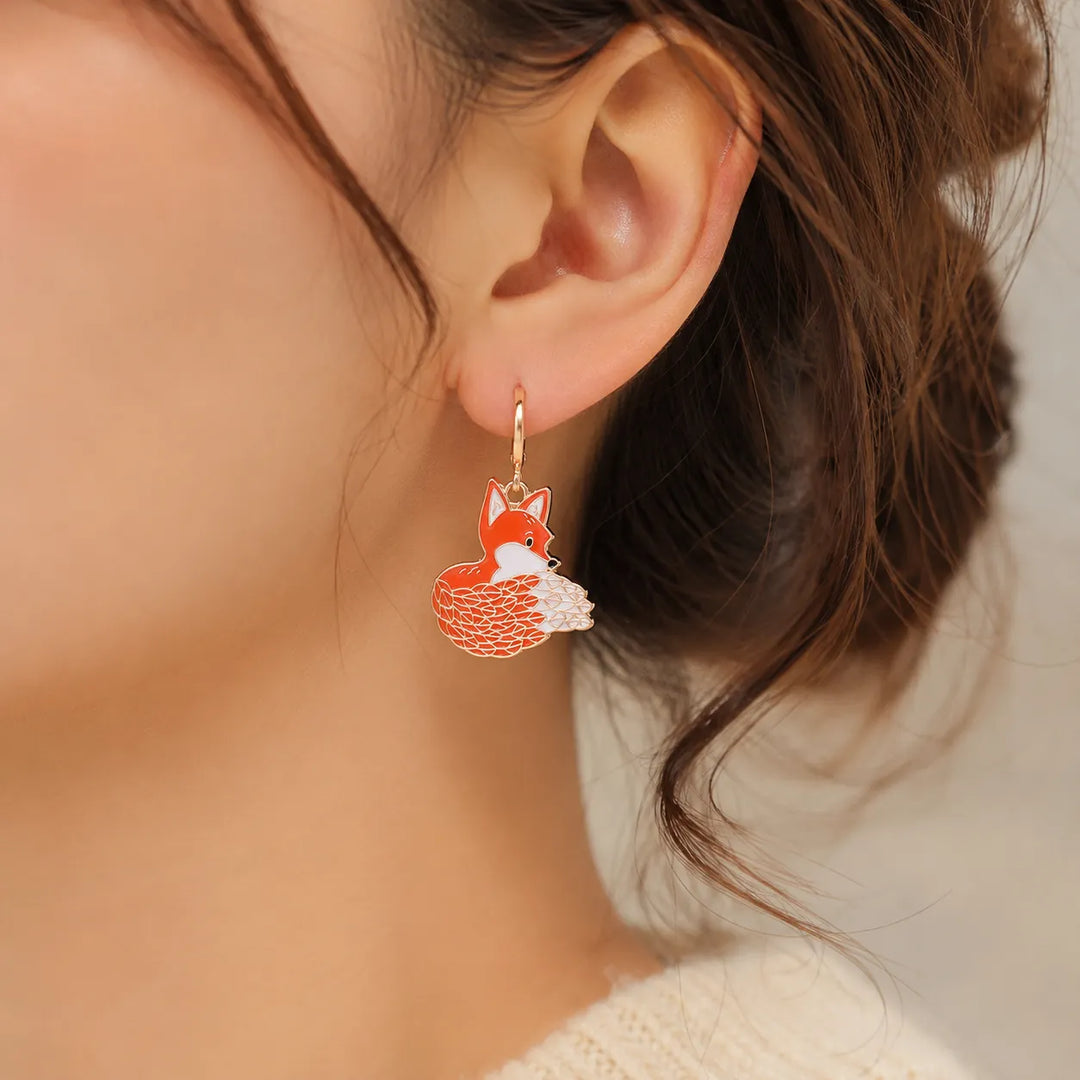 Boucle d'Oreille Japonaise Renard Chic