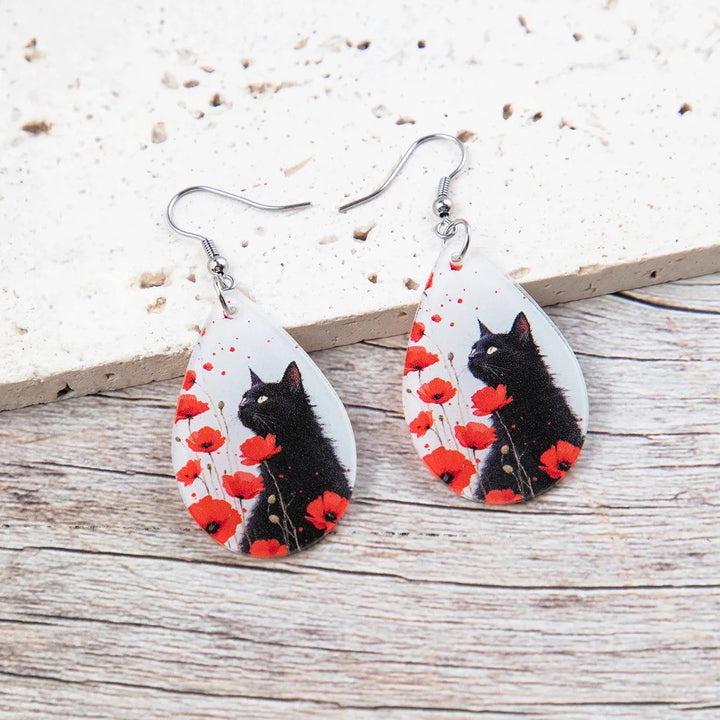 Boucle d’Oreille Japonaise Rouge Design