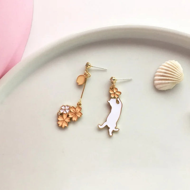 Boucle d'Oreilles Chaton Sakura