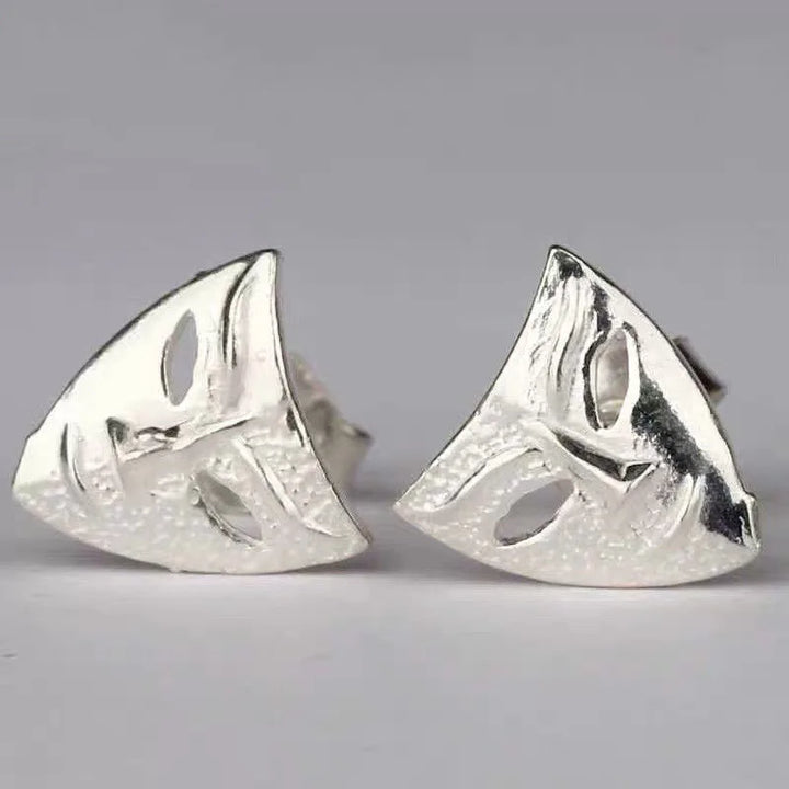 Boucle d'Oreilles Japonaise Masque Oni Chic