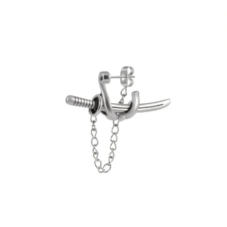 Boucle d'oreille japonaise homme qualité