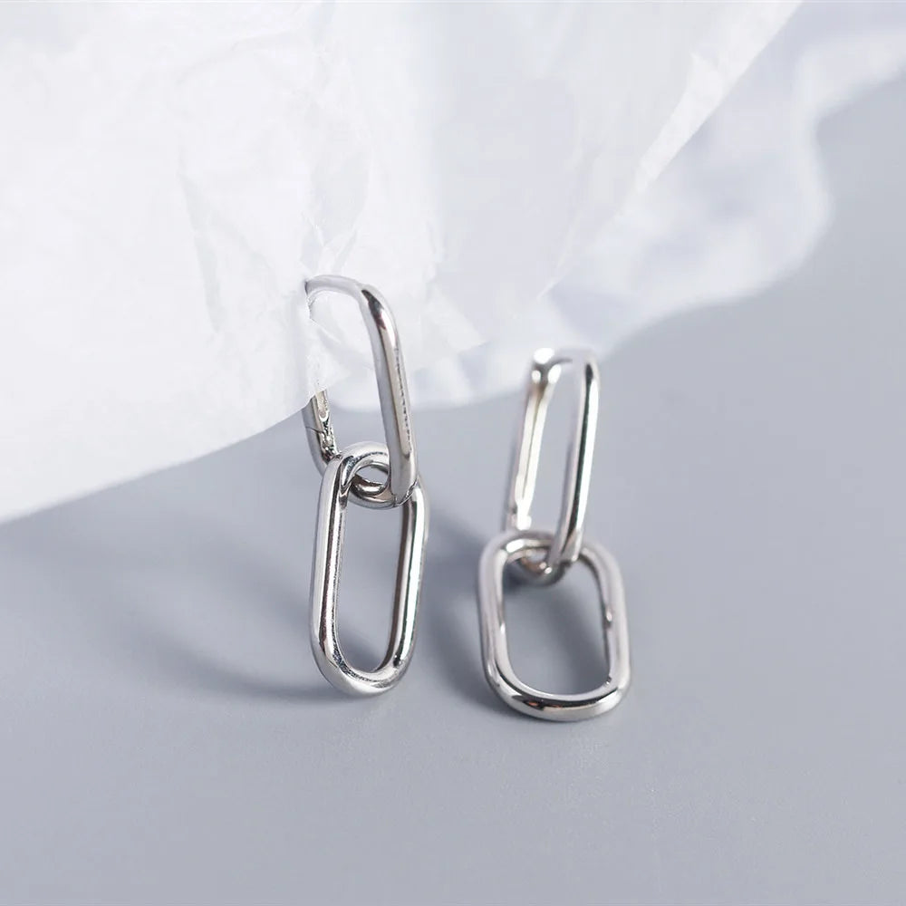 Boucles d’Oreilles Géométriques Japonaises argent