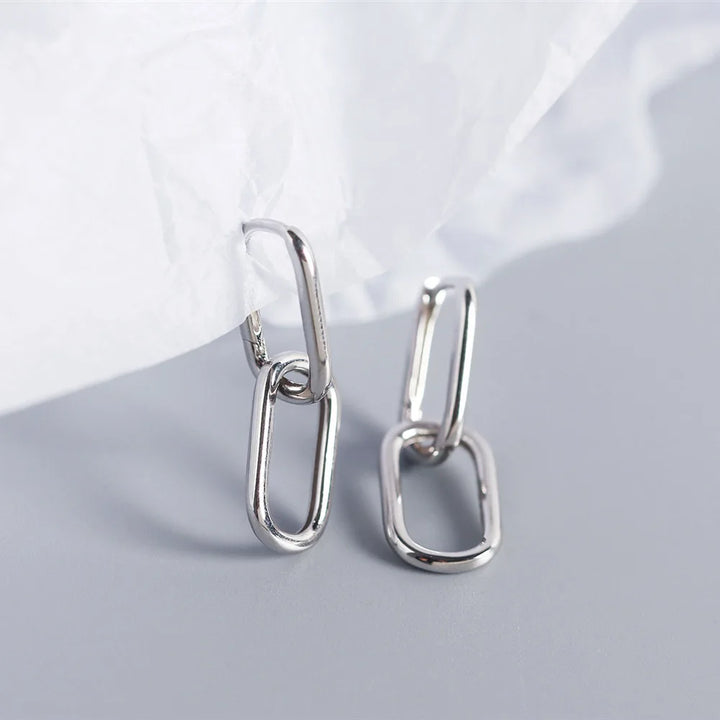 Boucles d’Oreilles Géométriques Japonaises argent