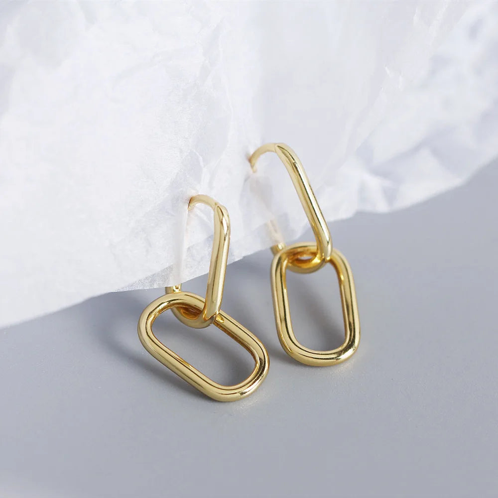 Boucles d’Oreilles Géométriques Japonaises or