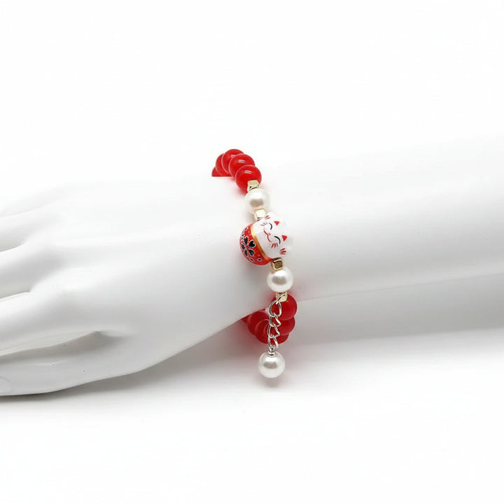 Bracelet Japonais Chat perlé design