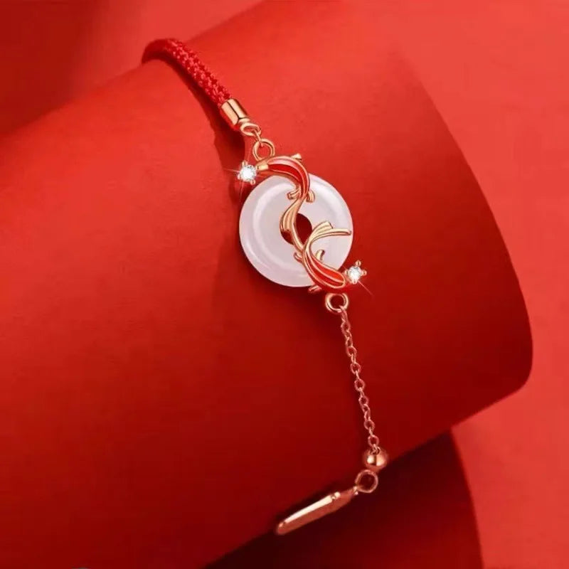 Bracelet Japonais à Double Koi chic