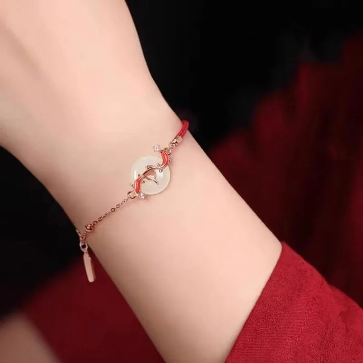 Bracelet Japonais à Double Koi distingué