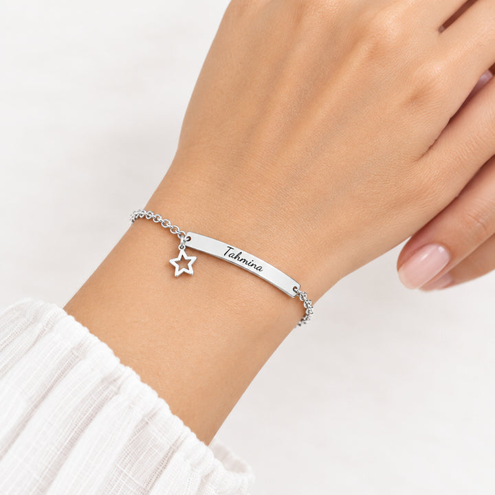Bracelet Japonais Fin Personnalisé Etoile