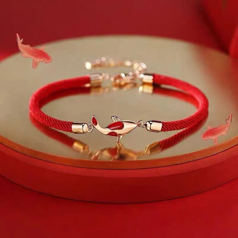 Bracelet Japonais Koi Porte Bonheur délicat