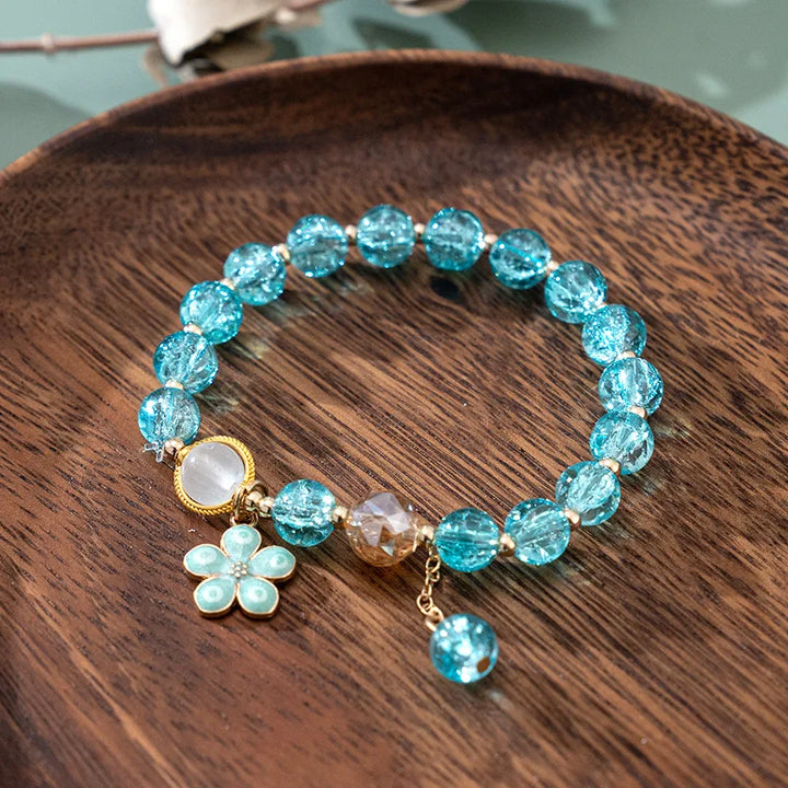 Bracelet Japonais Perles Cristal Sakura Délicat