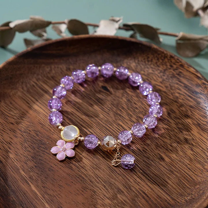 Bracelet Japonais Perles Cristal Sakura Sympa