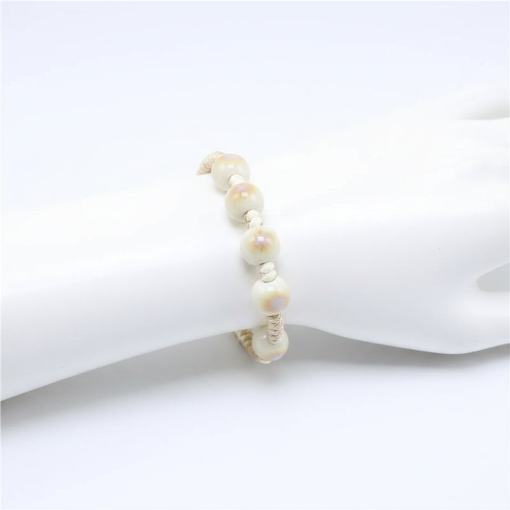 Bracelet Japonais en perles Larimar de qualité