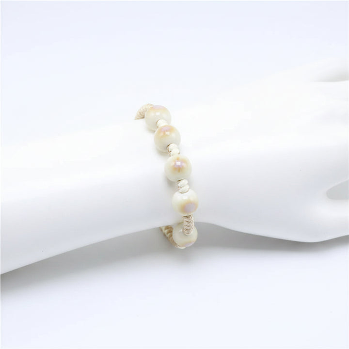 Bracelet Japonais en perles Larimar de qualité