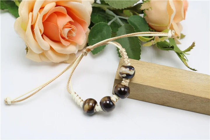 Bracelet Japonais en perles Larimar durable