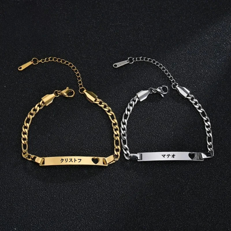 Bracelet Japonais gravé personnalisé