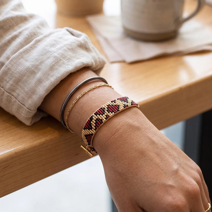 Bracelet Miyuki Léopard Chic