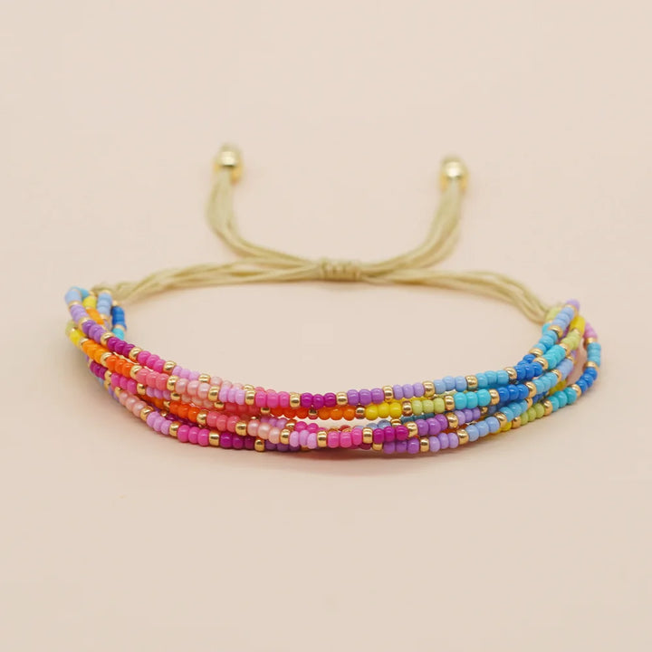 Bracelet Miyuki Multicouches pratique