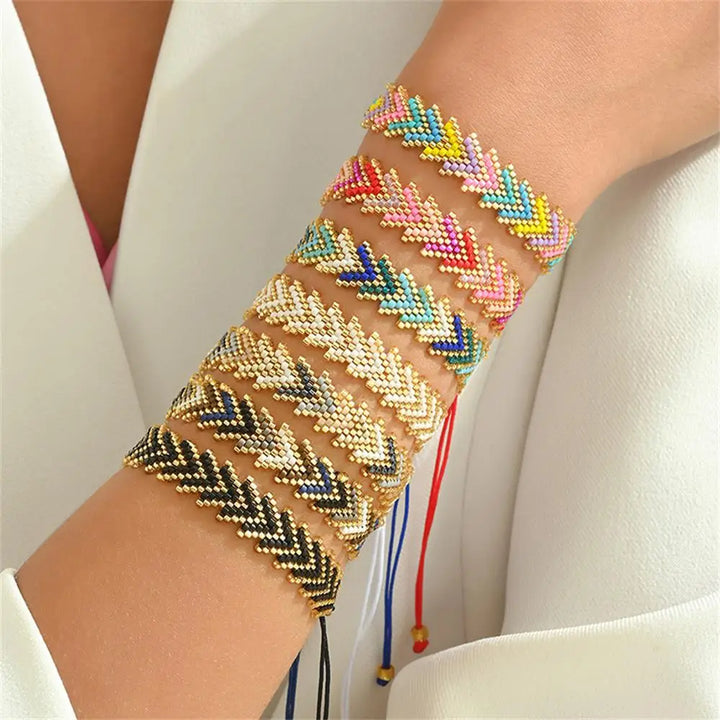 Bracelet Miyuki Point de brique stylé
