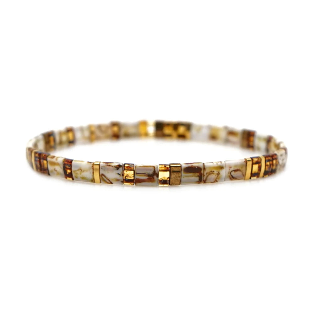 Bracelet Miyuki Tila Beads Design