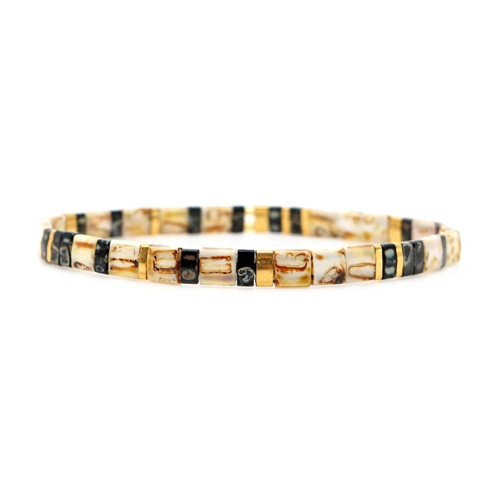 Bracelet Miyuki Tila Beads Stylé