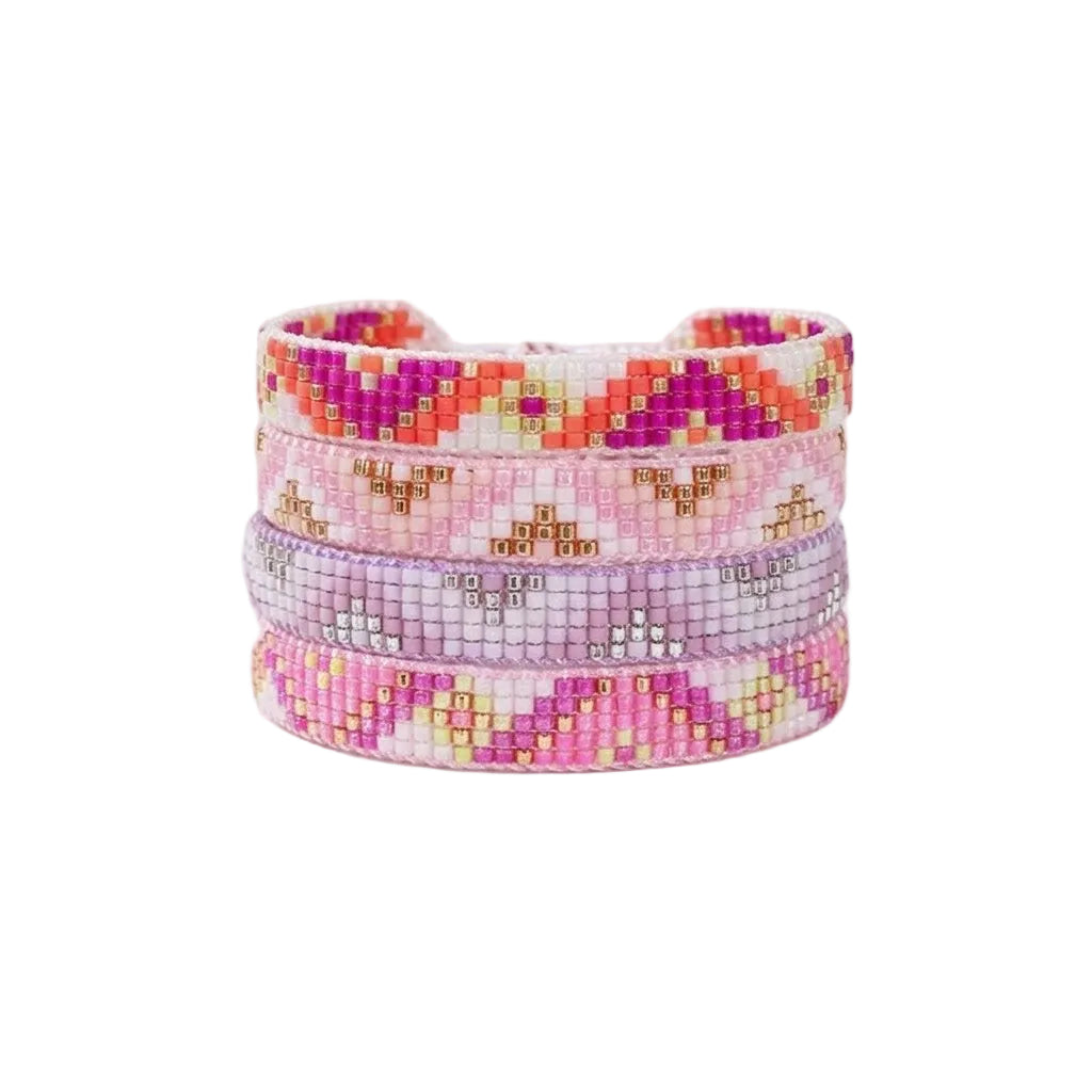 Bracelet Miyuki Tila Multicolore Tissé
