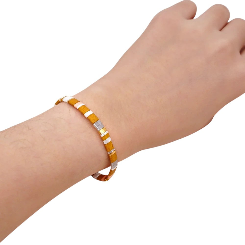 Bracelet Miyuki Tila Multicolore stylé