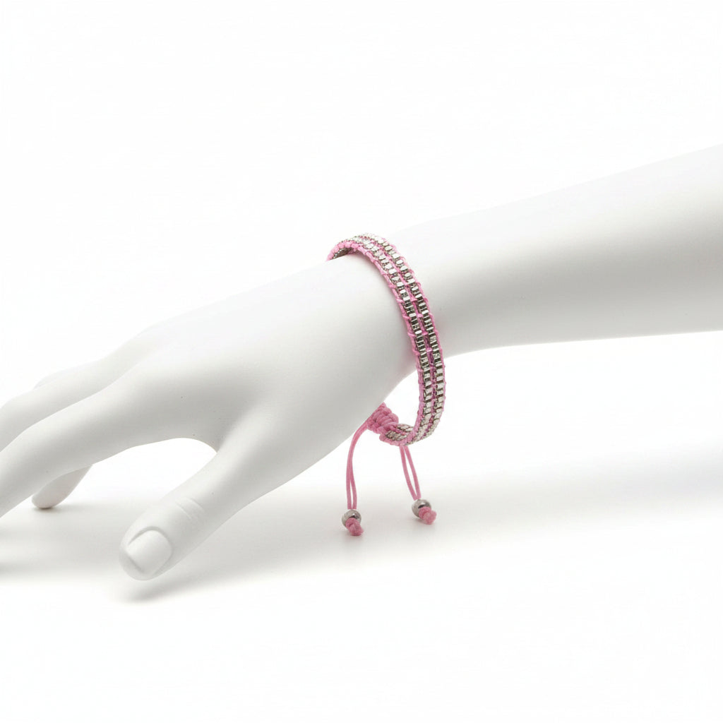 Bracelet Miyuki Tila Verre Tissé Camel tendance