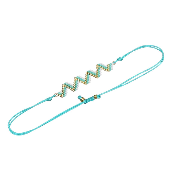 Bracelet Miyuki Tila  Zigzag design