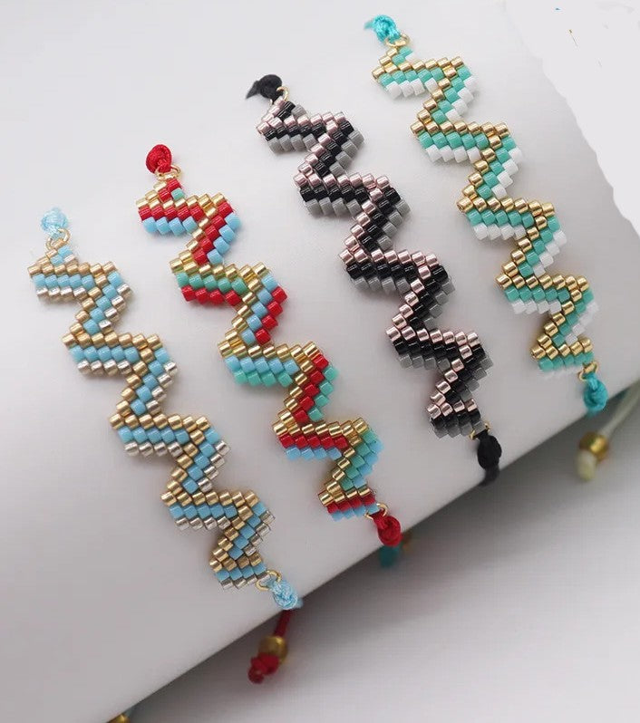 Bracelet Miyuki Tila  Zigzag stylé
