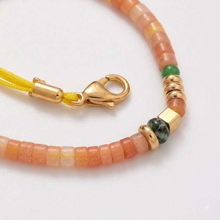 Bracelet Miyuki Tila amazonite design