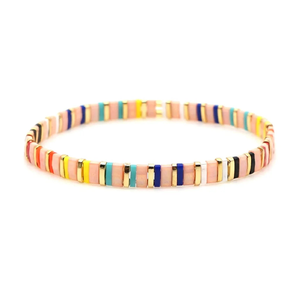Bracelet Miyuki Tila arc en ciel fashion