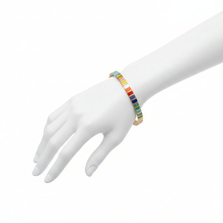 Bracelet Miyuki Tila arc en ciel stylé