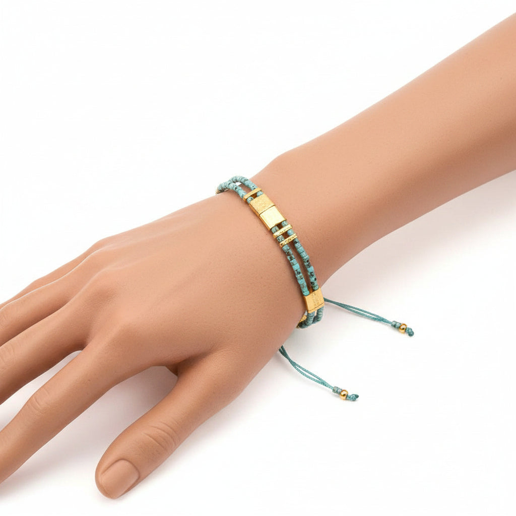 Bracelet Miyuki Tila jonc à breloques stylé