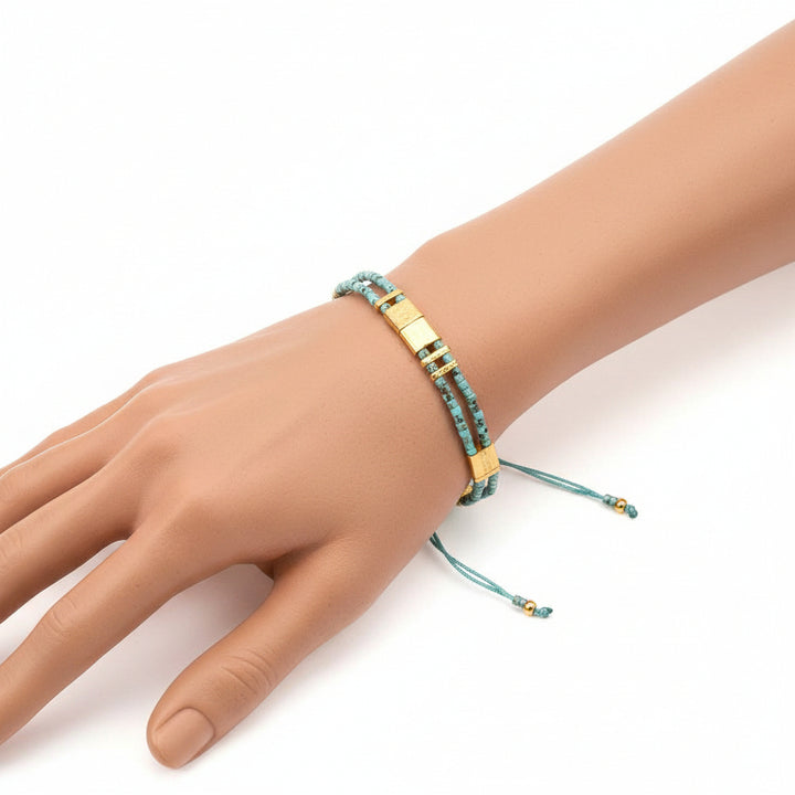 Bracelet Miyuki Tila jonc à breloques stylé