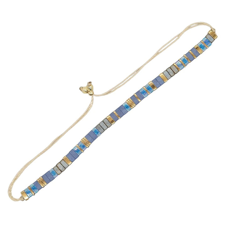 Bracelet Miyuki Tila Élégant gris