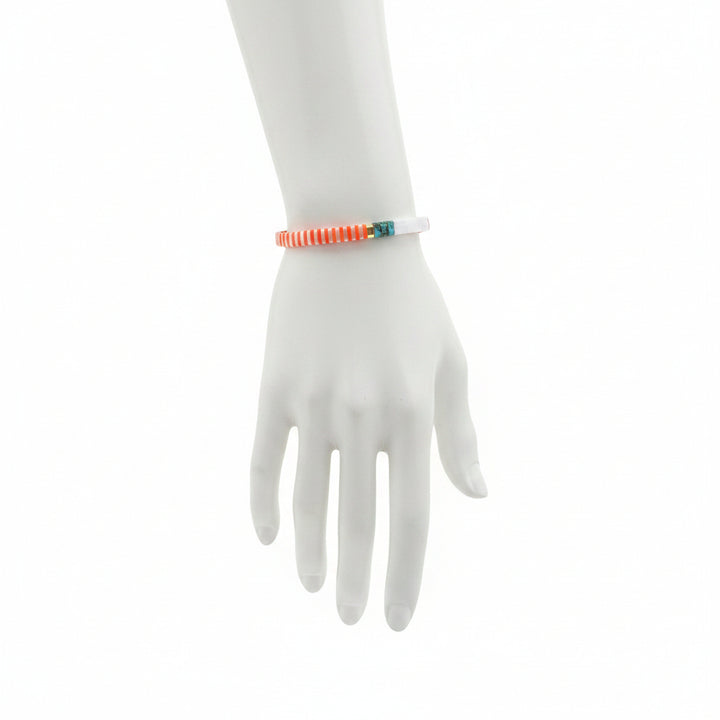Bracelet Miyuki Tila émaillé Multicolore chic