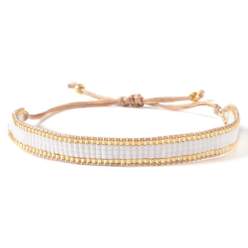 Bracelet Miyuki Tila tissés Pastel design