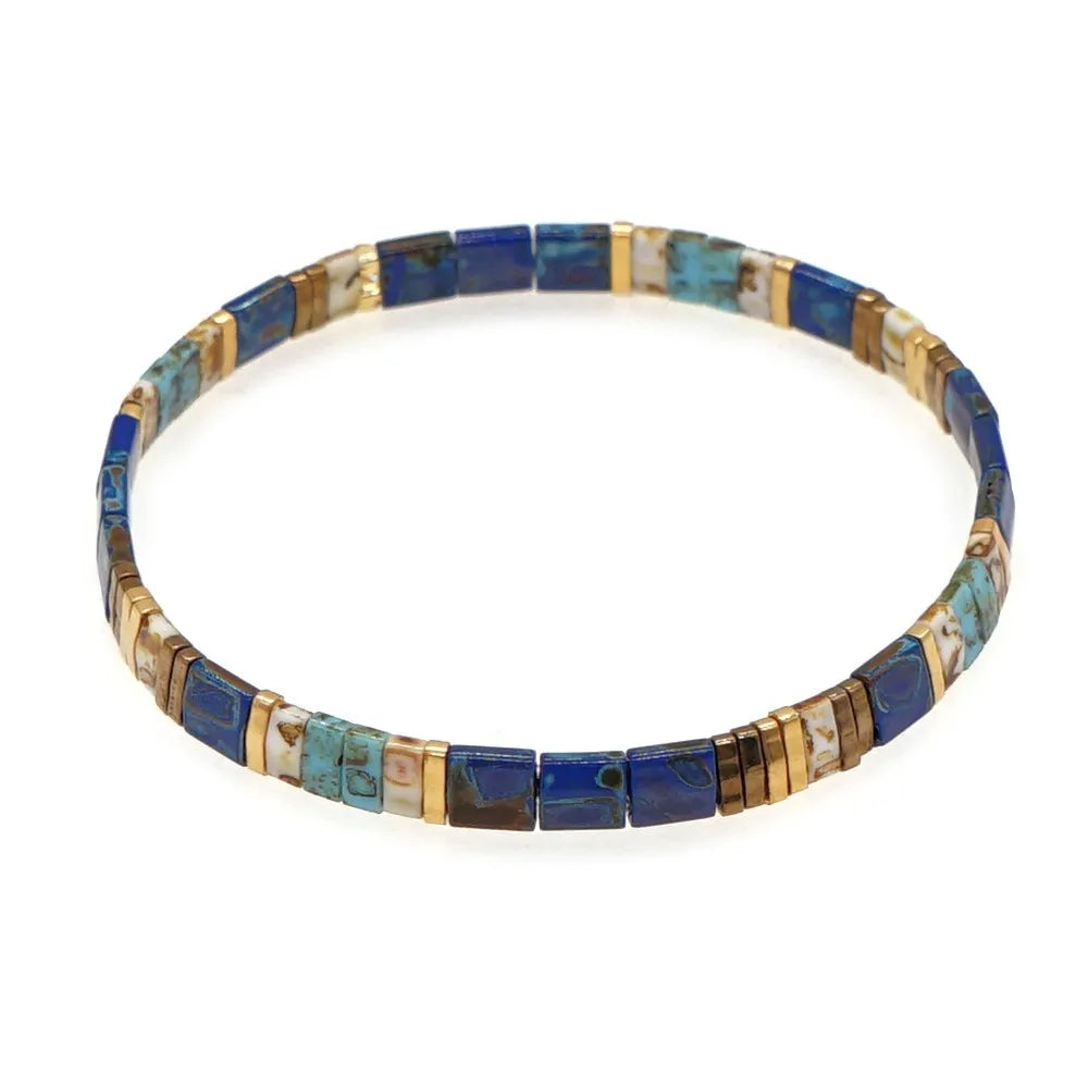 Bracelet Miyuki en perles de verre Tila vintage