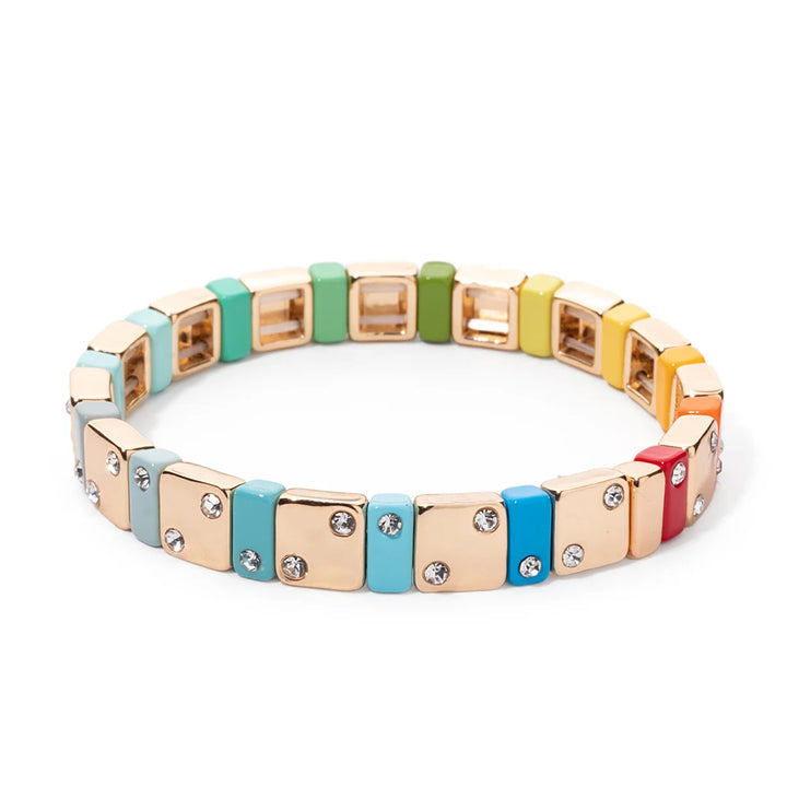 Bracelet Miyuki perles multiformes coloré