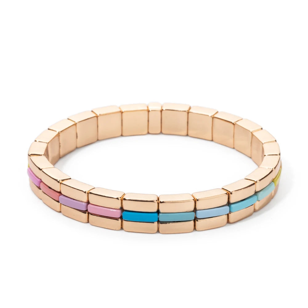 Bracelet Miyuki perles multiformes élégant