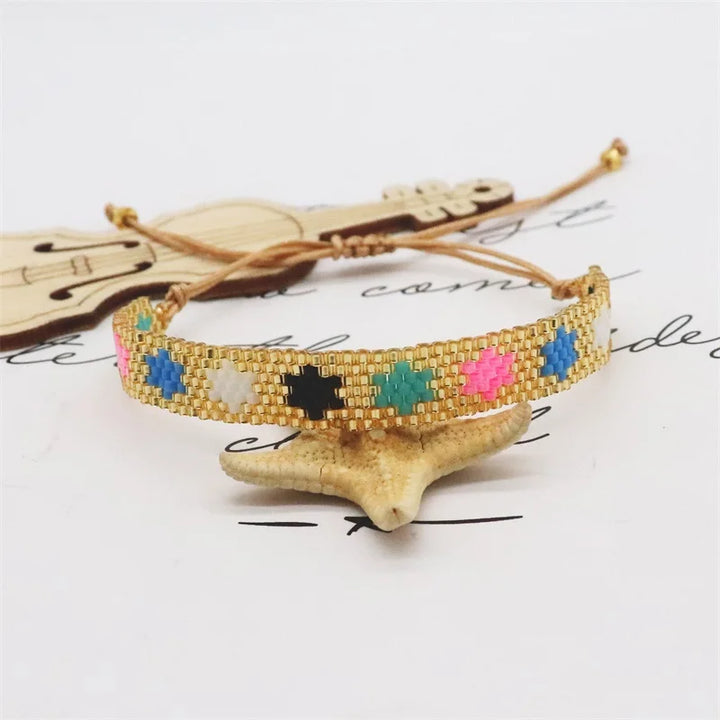 Bracelet Miyuki Étoile coloré