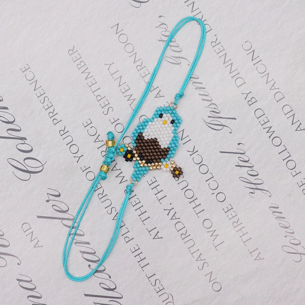 Bracelet Perlé Japonais Oiseau Porte-Bonheur de qualité