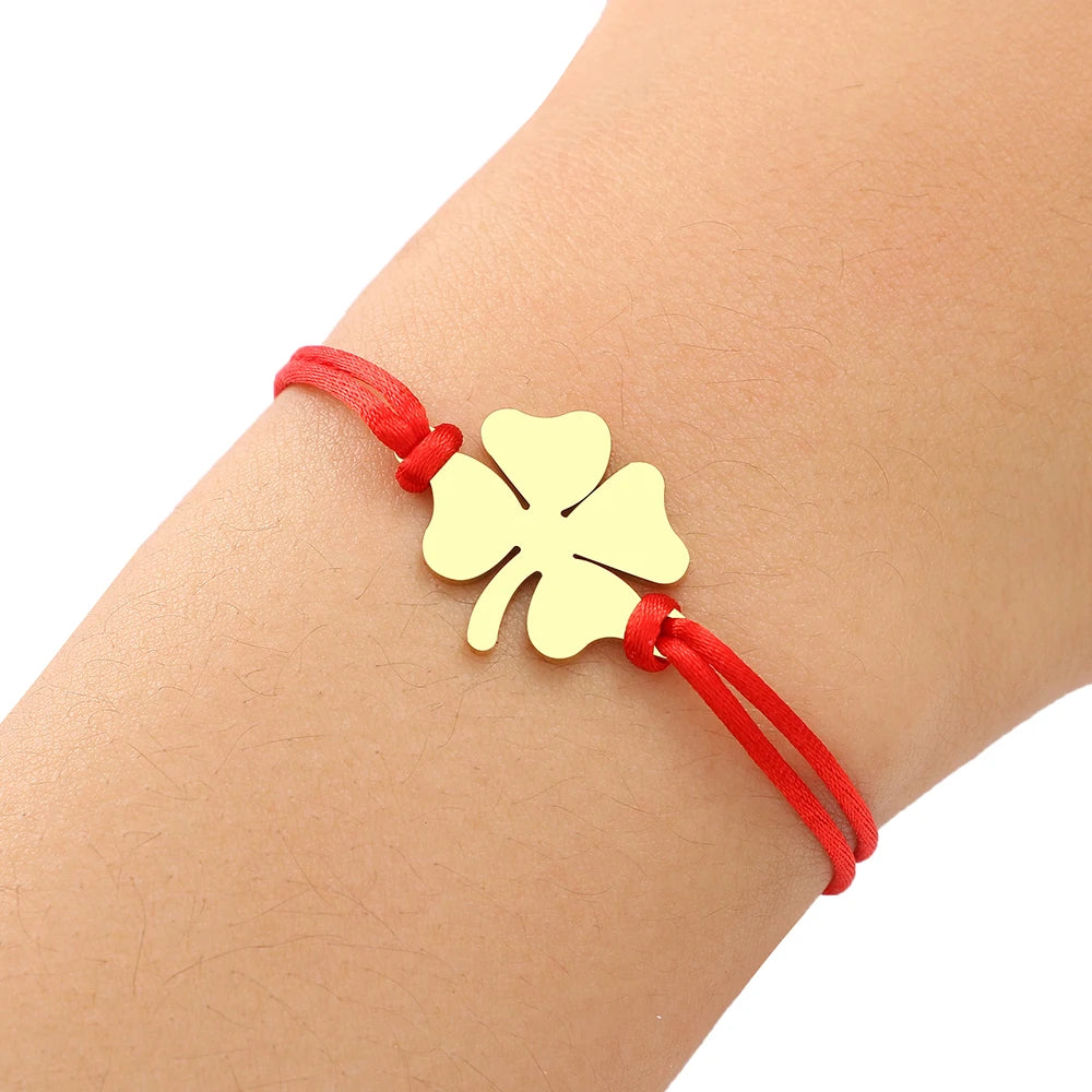 Bracelet japonais à breloque trèfle qualité
