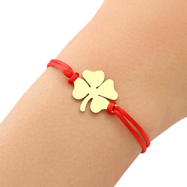 Bracelet japonais à breloque trèfle qualité