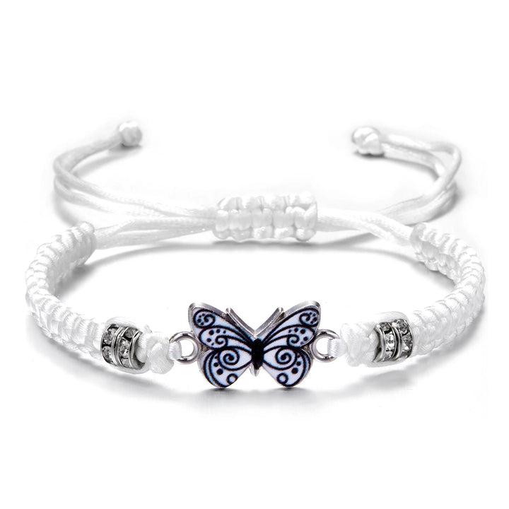 Bracelet japonais femme papillon blanc