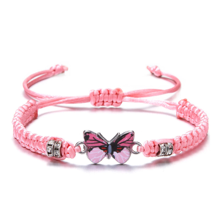 Bracelet japonais femme papillon rose