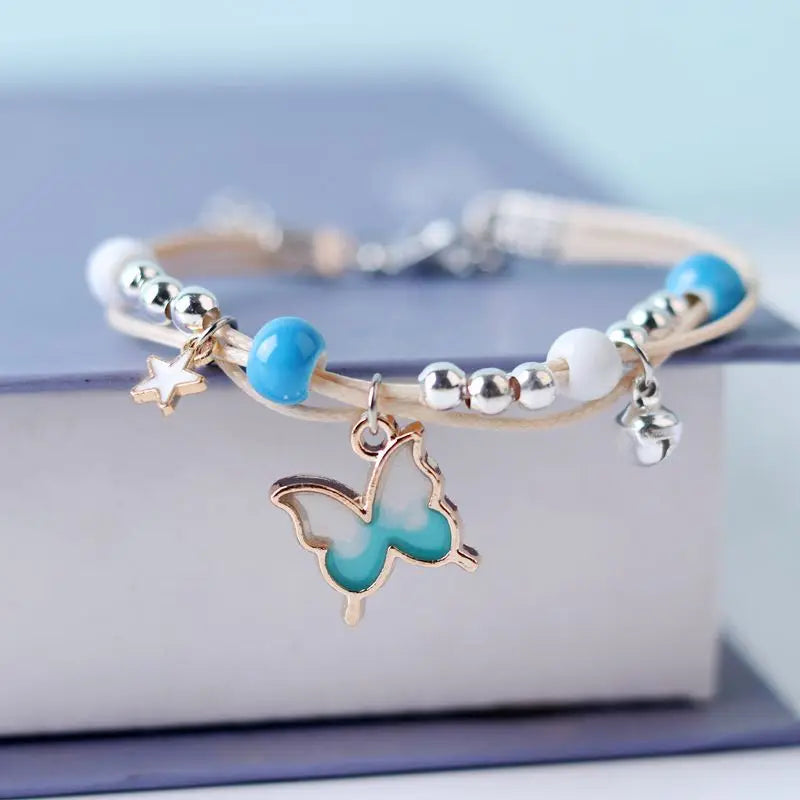 Bracelet japonais papillon coloré tendance