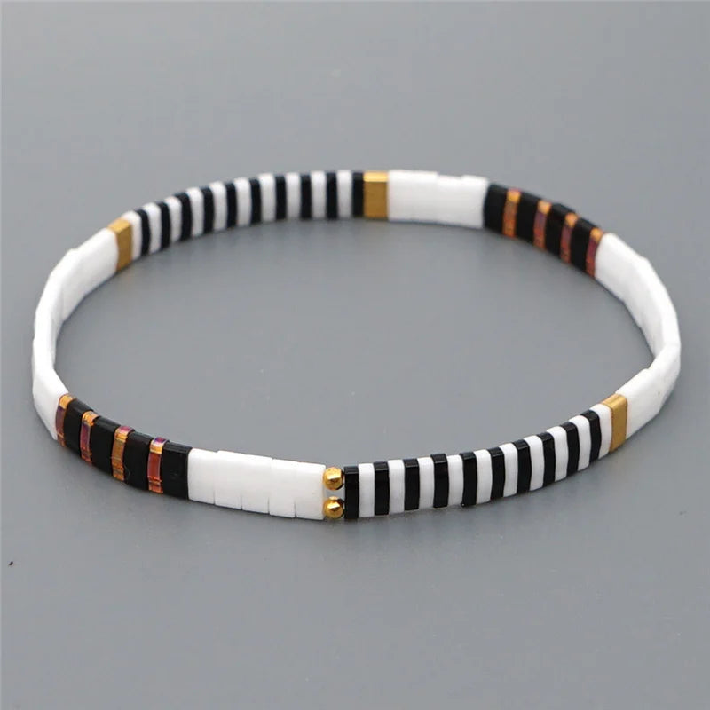 Bracelet miyuki tila blanc