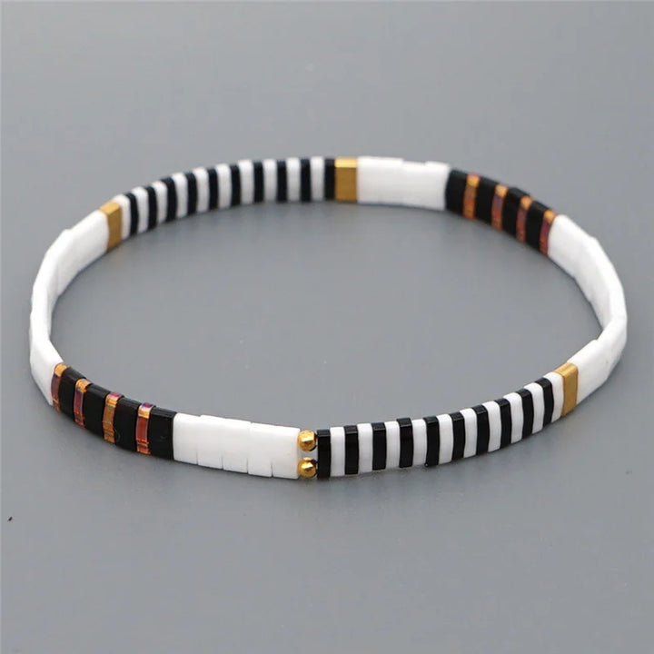 Bracelet miyuki tila blanc