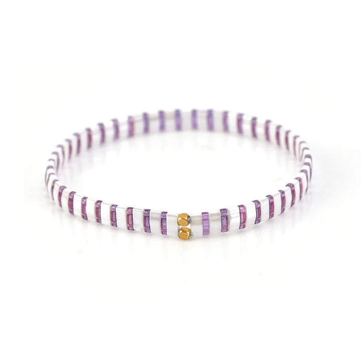 Bracelet miyuki tila violet